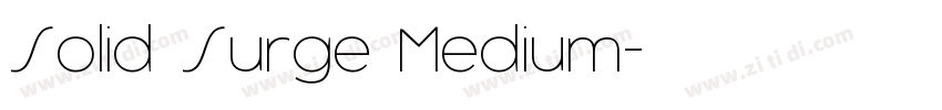 Solid Surge Medium字体转换